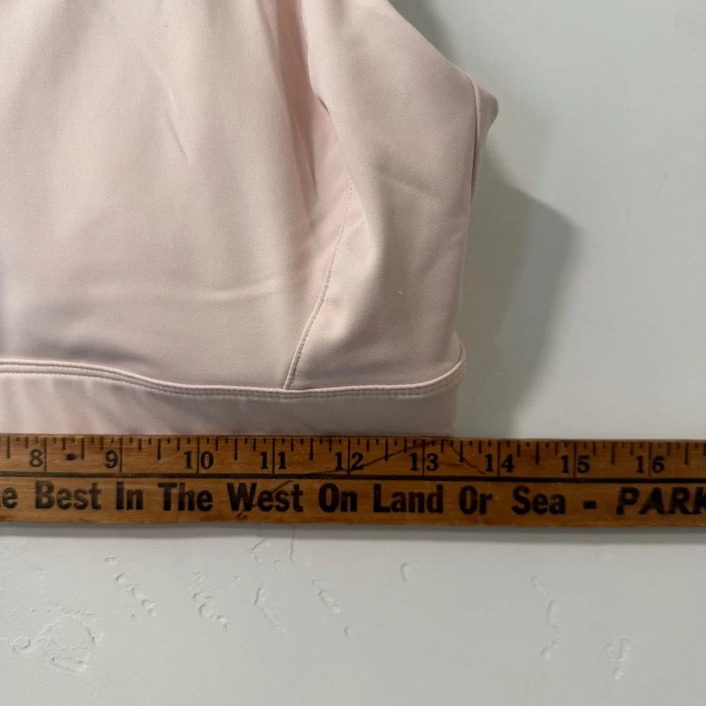 Oiselle Esther Sports Bra Large Light Pink Adjustable Bird Straps High Support
